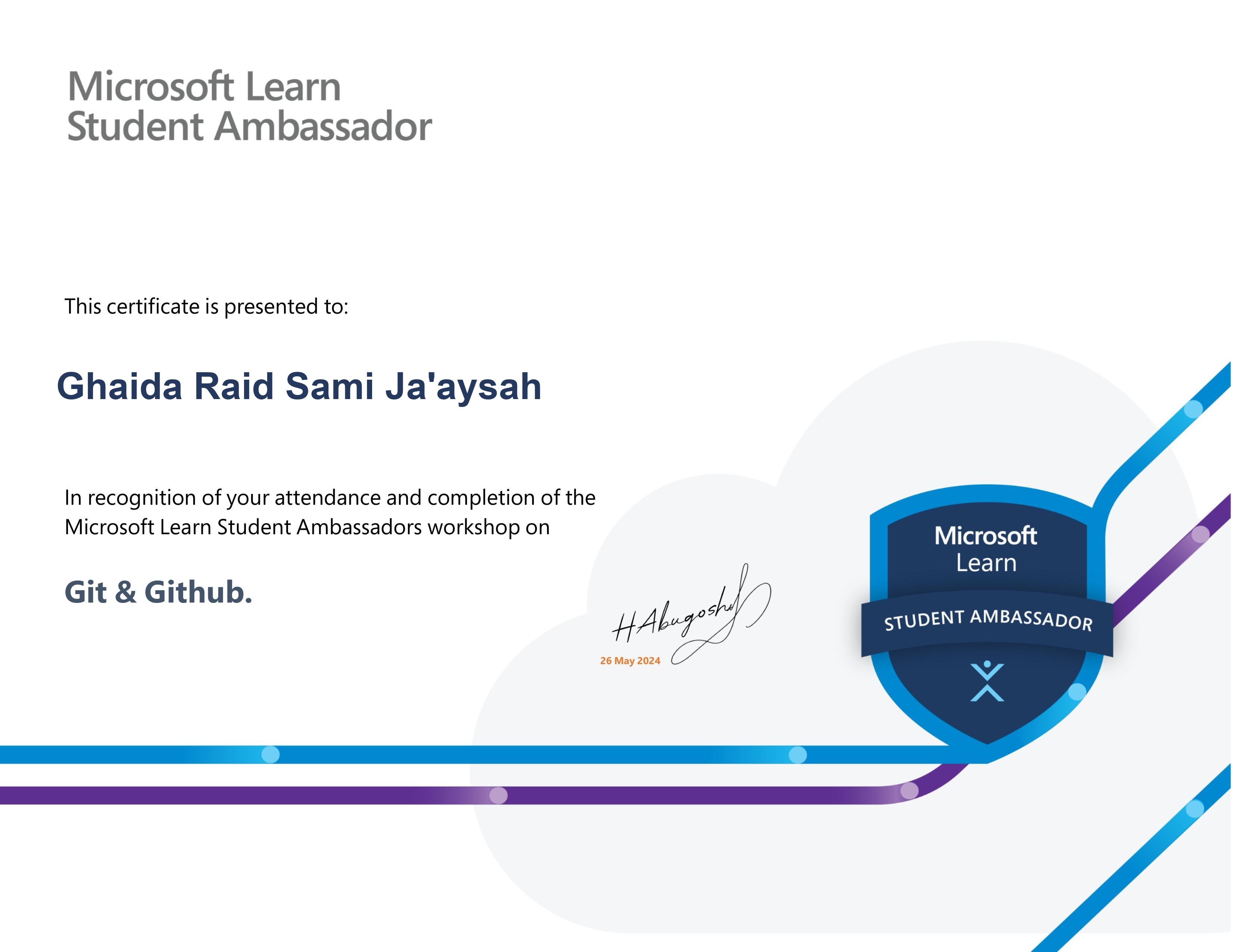 Git & Github certificate